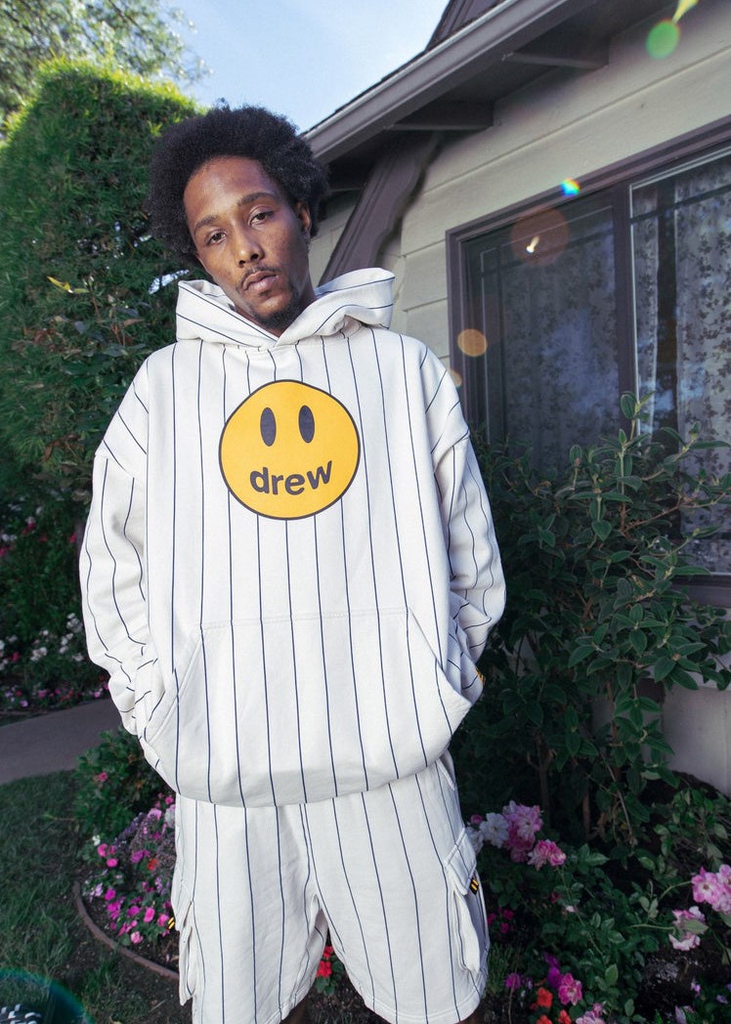 Drew House Mascot Hoodie (NAVY PINSTRIPE) 7749hk