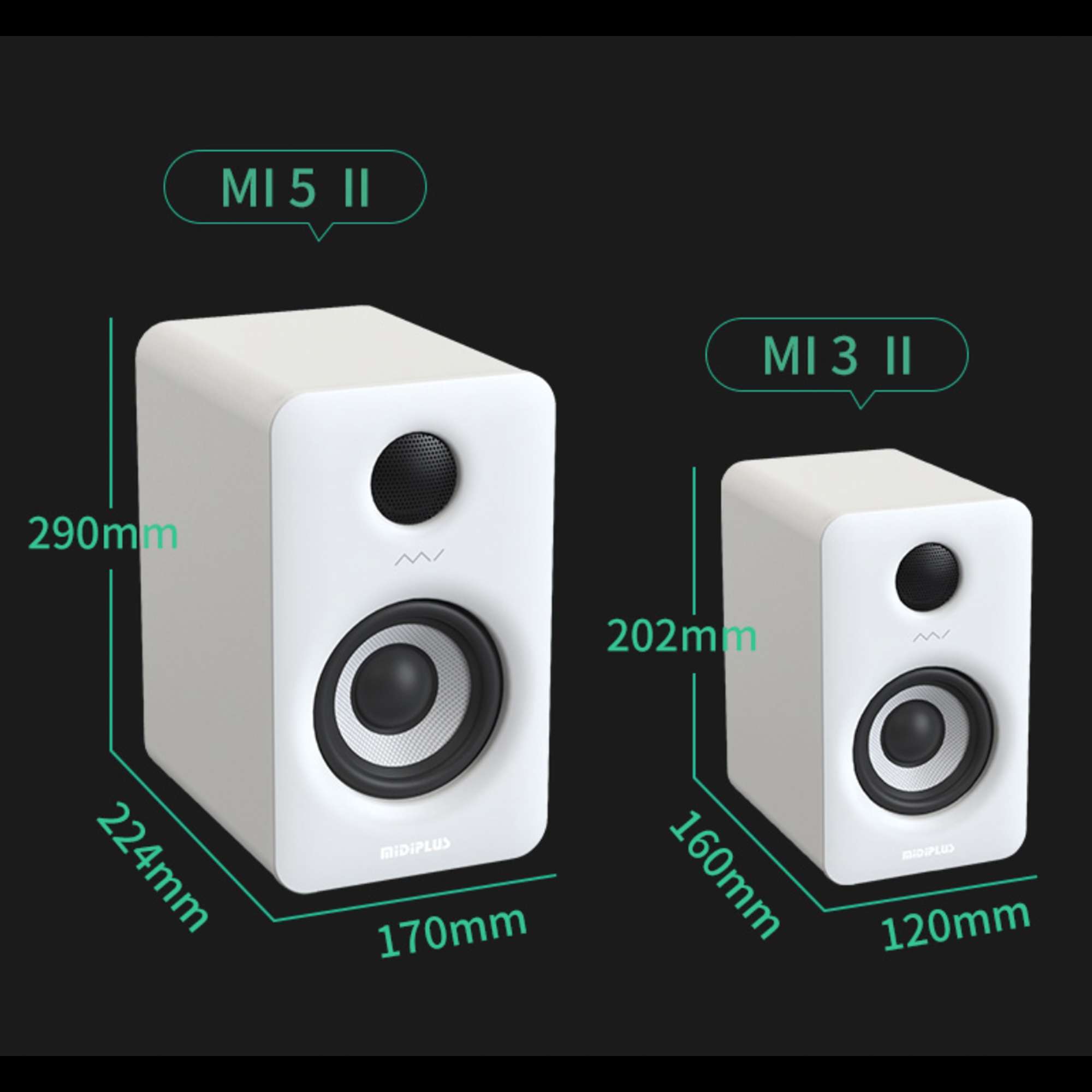 MIDIPLUS MI5 II 監聽音箱｜電腦家用多媒體Hifi桌面藍牙音響｜一