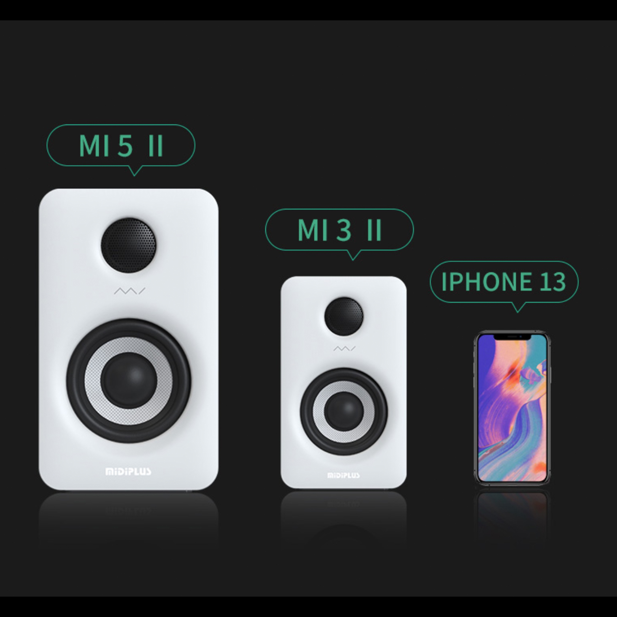 MIDIPLUS MI5 II 監聽音箱｜電腦家用多媒體Hifi桌面藍牙音響｜一