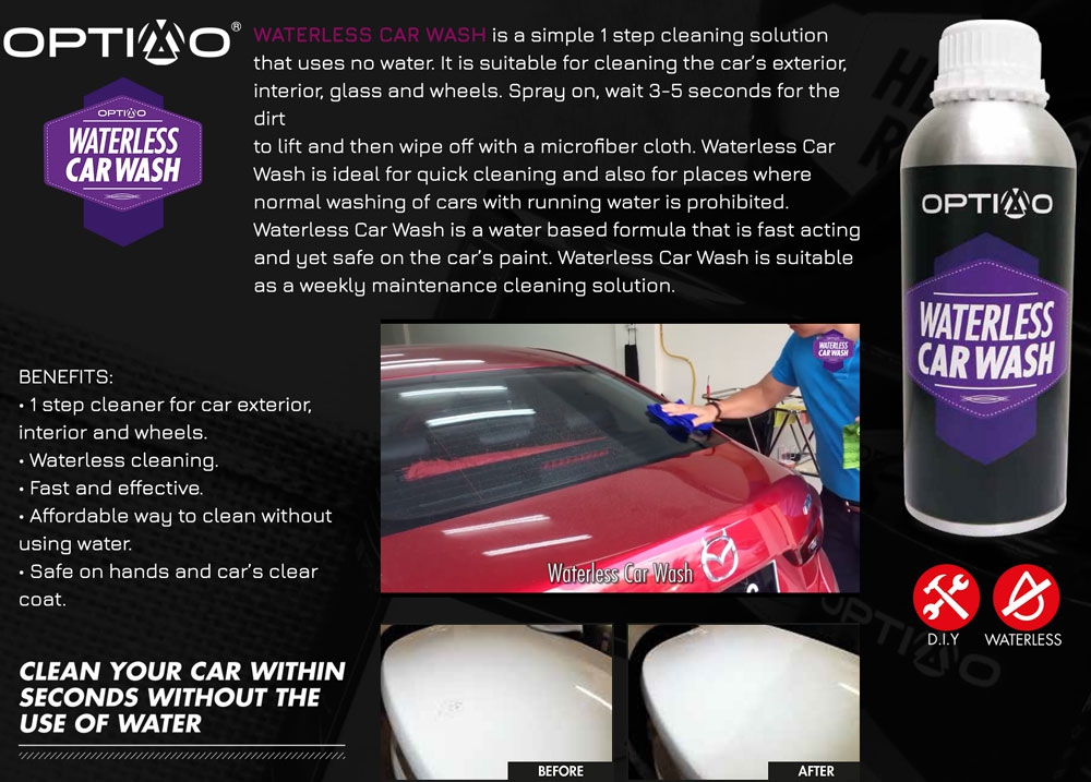 Optimo Waterless Car Wash 免水車身清潔溶液 Bactakleen Optimo