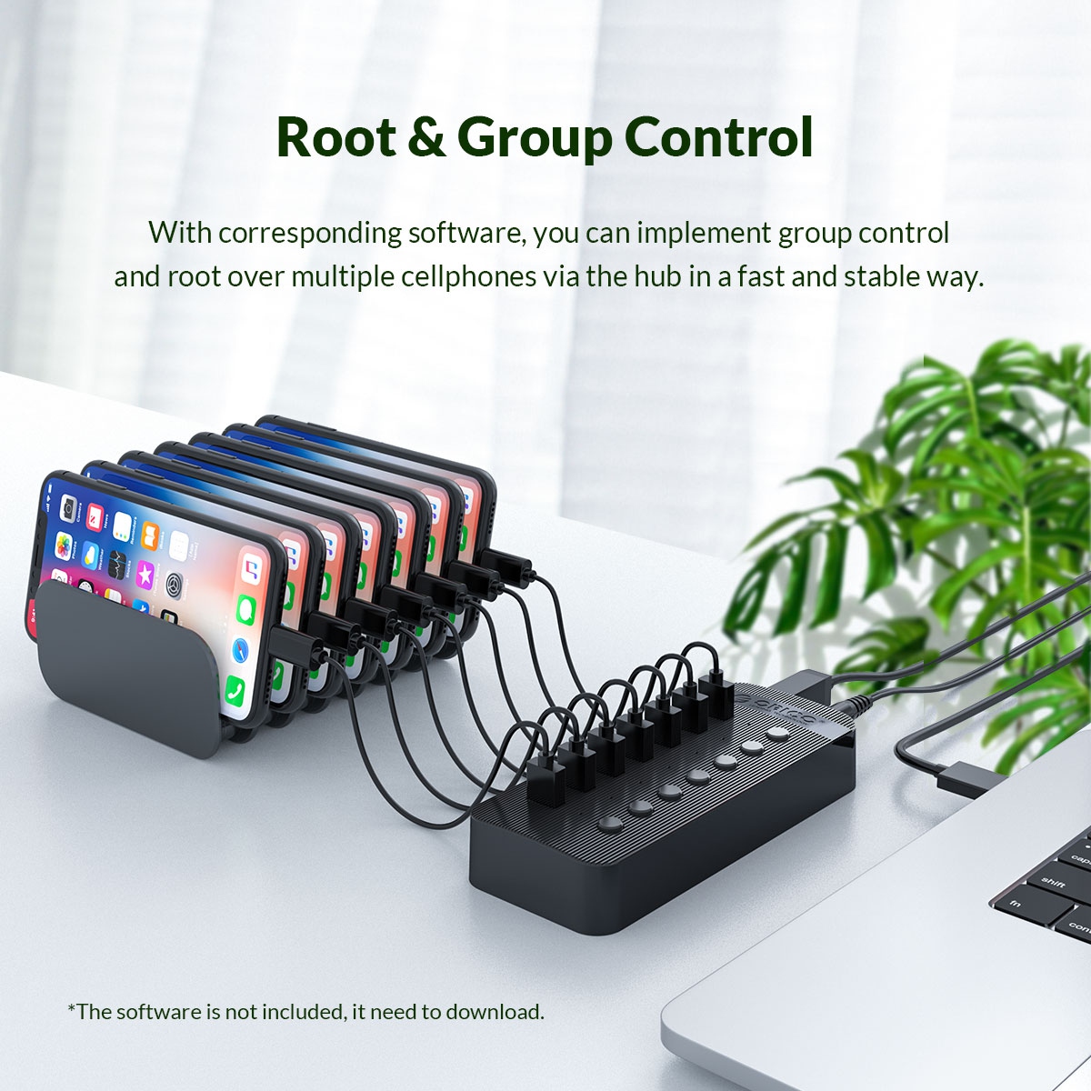 ORICO Multi-Port USB 3.0 Hub BC1.2 With Individual Switches [ - ORICO-HK