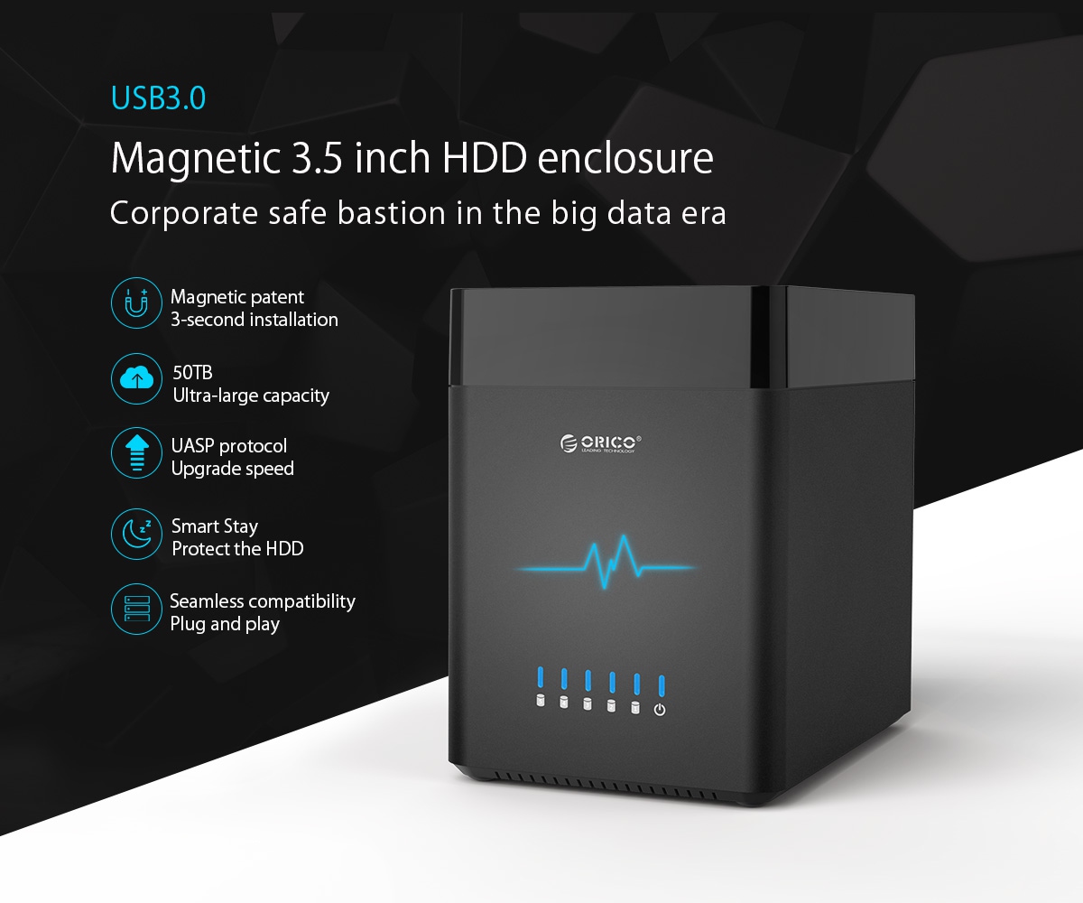 ORICO 5 Bay 3.5 inch USB 3.0 Hard Drive Enclosure