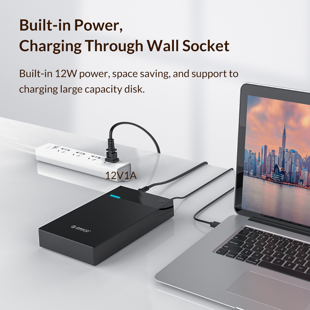 ORICO 3.5Inch Portable Builtin Power HardDrive External Enclosure