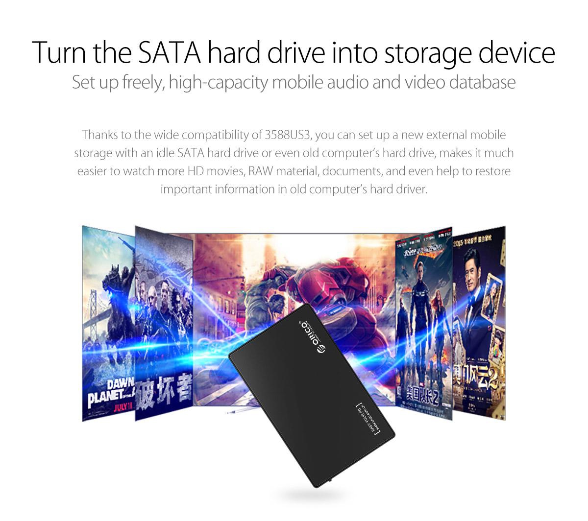 ORICO 3.5 inch ToolFree External Hard Drive Enclosure [3588U3] ORICOHK