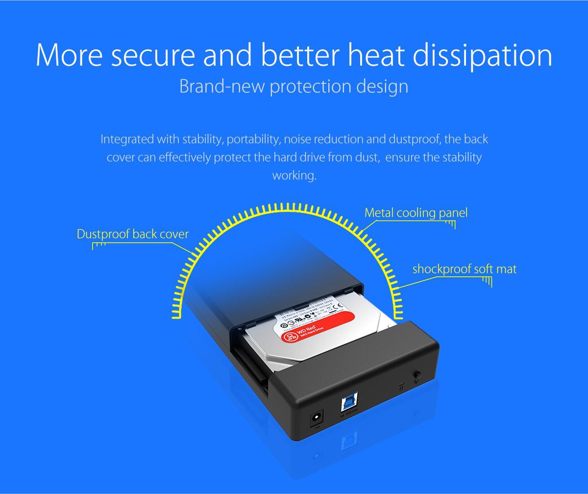 ORICO 3.5 inch ToolFree External Hard Drive Enclosure [3588U3] ORICOHK