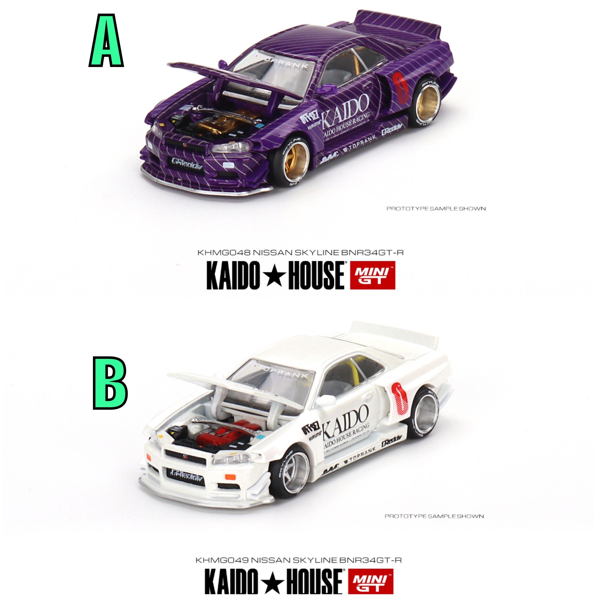 静岡ホビーショー2023 限定 KAIDO☆HOUSE MINI GT R34