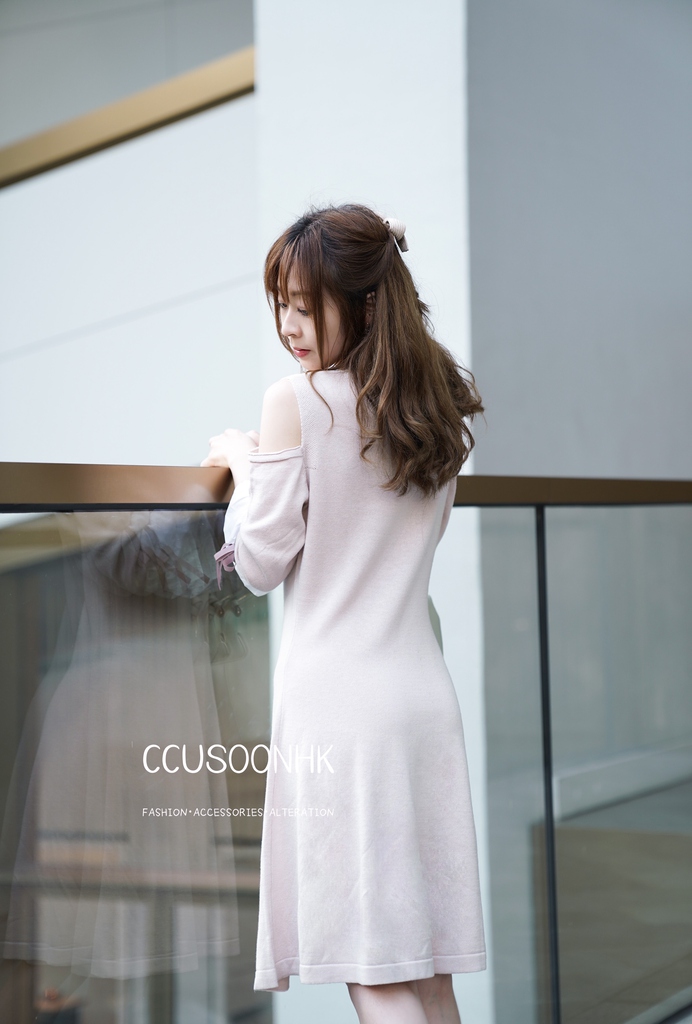 Lace-trimmed Cotton-blend Knit Dress