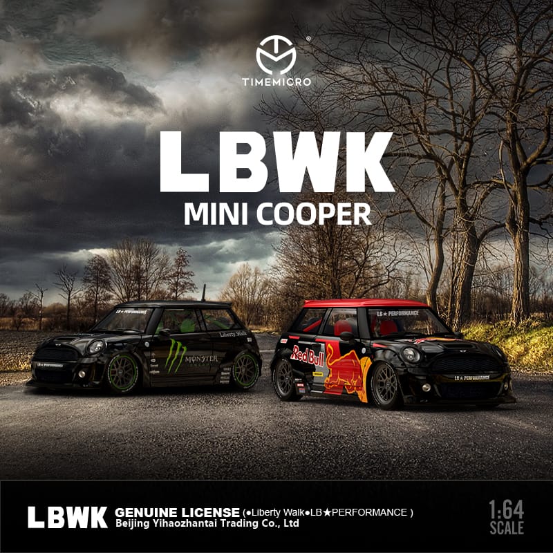Time Micro 1/64 Mini Cooper LBWK Monster / Red Bull 人偶版 - Th - The ...