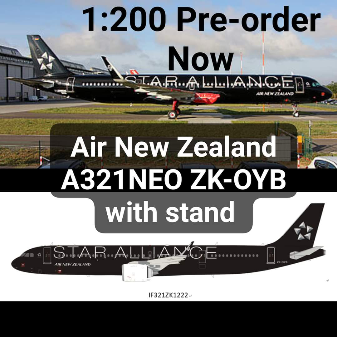 Inflight 1200 IF321ZK1222 Air New Zealand A321NEO ZKOYB wit Inflight 1200 IF321ZK1222 Air New Zealand A321NEO ZKOYB wit