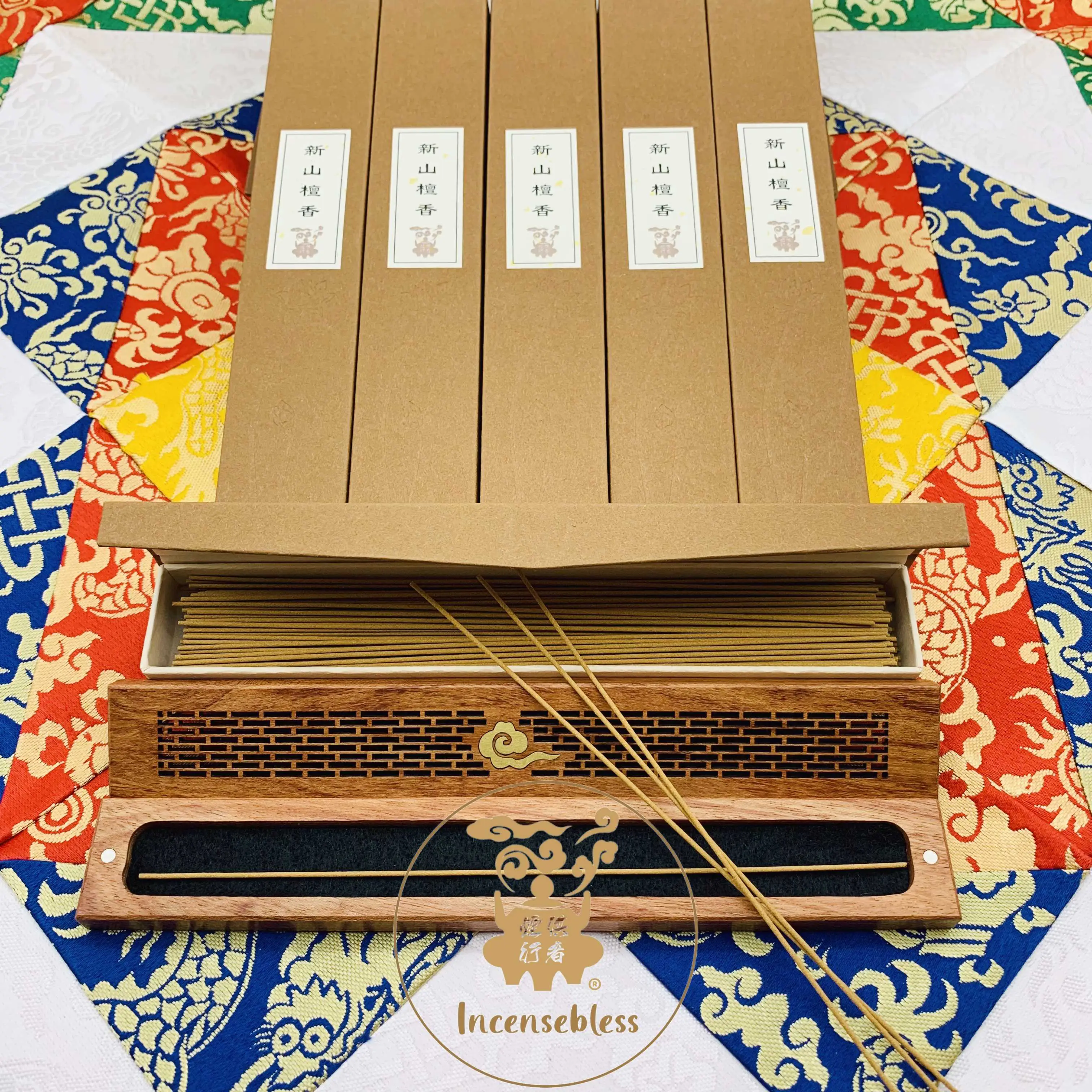 熱賣!! 天然新山檀香(臥香)21cm - 暉威菩提心Incensebless