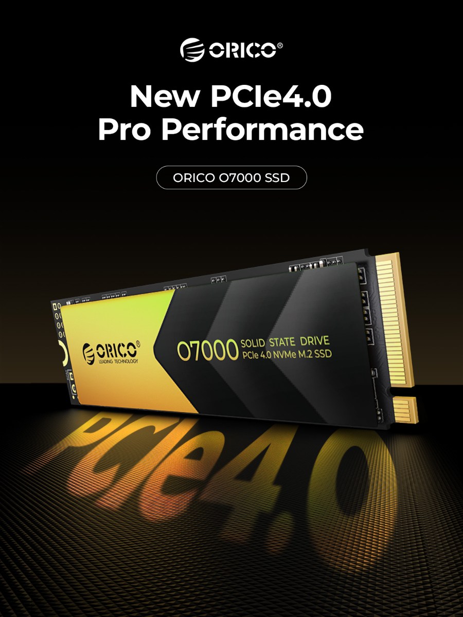 ORICO 4TB O7000 PCLe4.0 M.2 NVMe SSD 固態硬盤【五年保用】 [O7000
