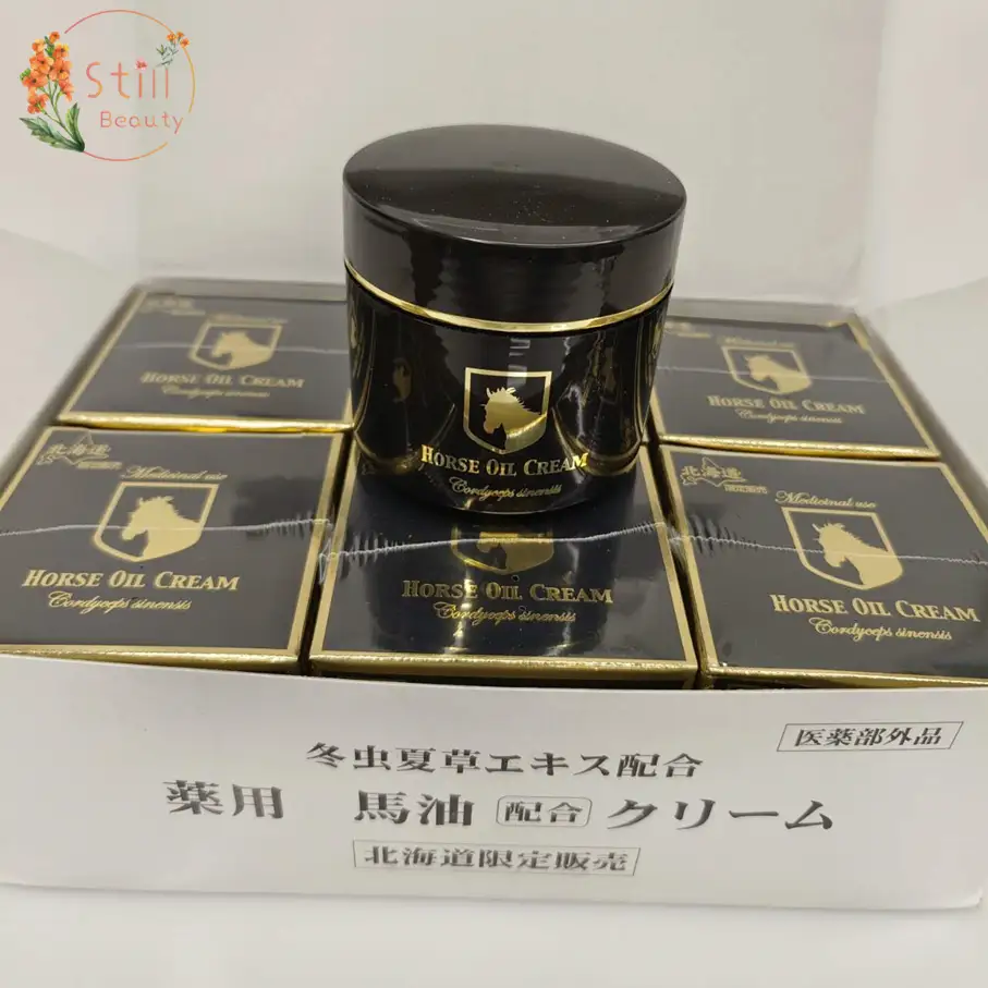 馬油 日本Horse Oil Cream北海道冬蟲夏草Q10馬油150g - stillbeautyhk6701